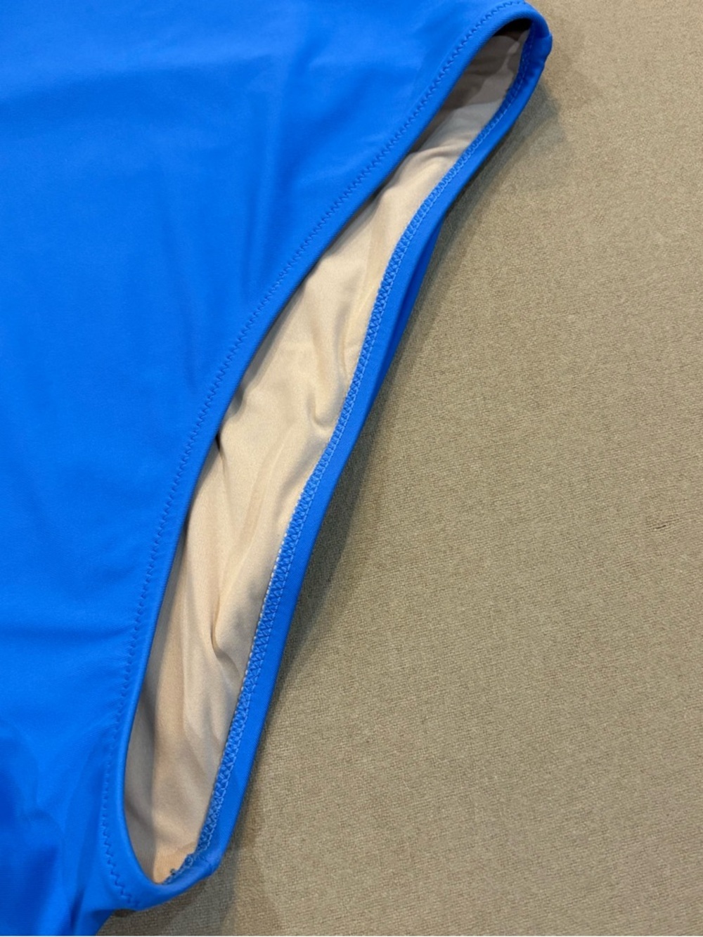 J. Crew Factory Smocked One Piece Swimsuit Blue Size Large - Picture 2 of 15